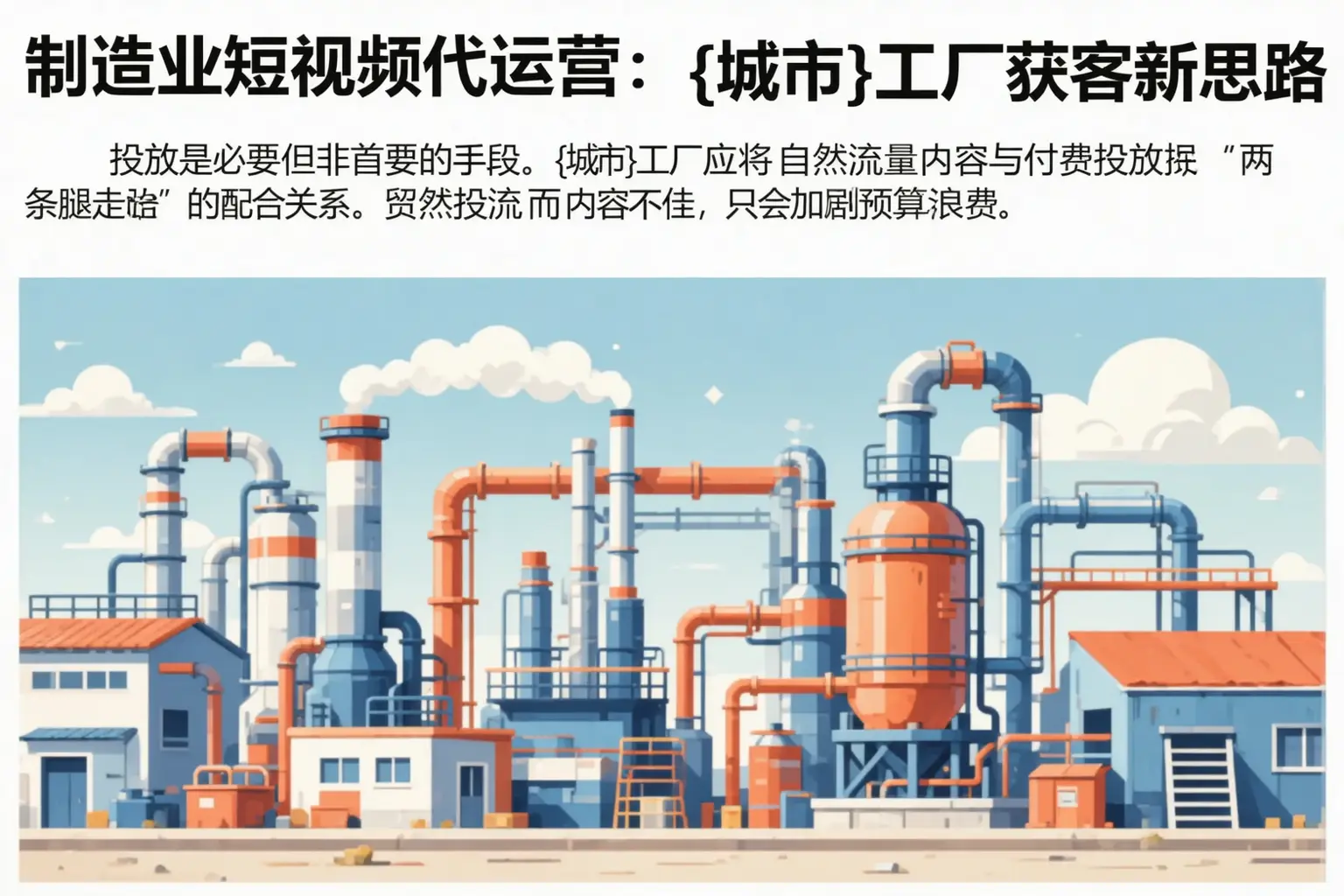 制造业短视频代运营：东阿工厂获客新思路